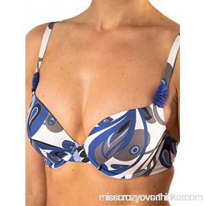 Chantelle Capri Deep Plunge Bikini Top US Bleu Atlantic B07NRSMC4D